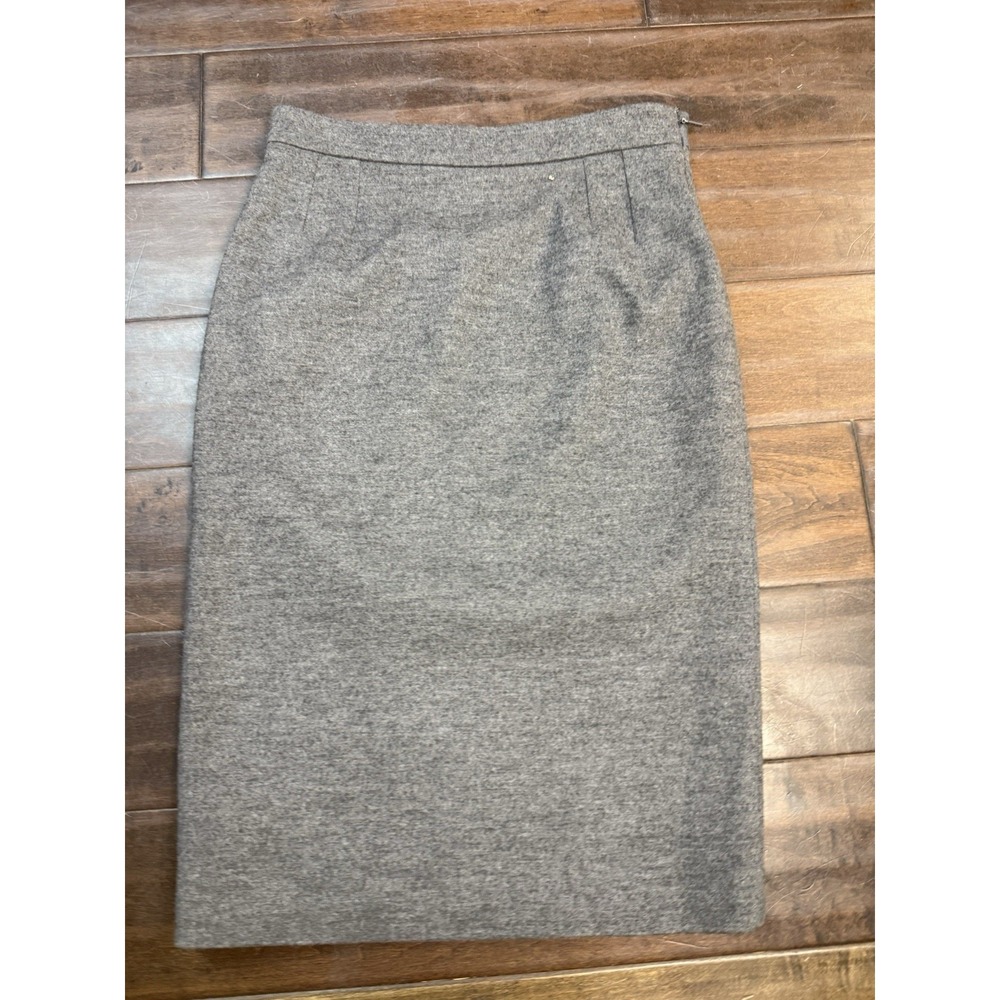 Gucci Pencil Skirt Wool Cashmere Knee Length Lined | Gray | Size IT 38 US XS - Picture 3 of 10